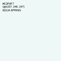 #EDF8F7 - Aqua Spring Color Image